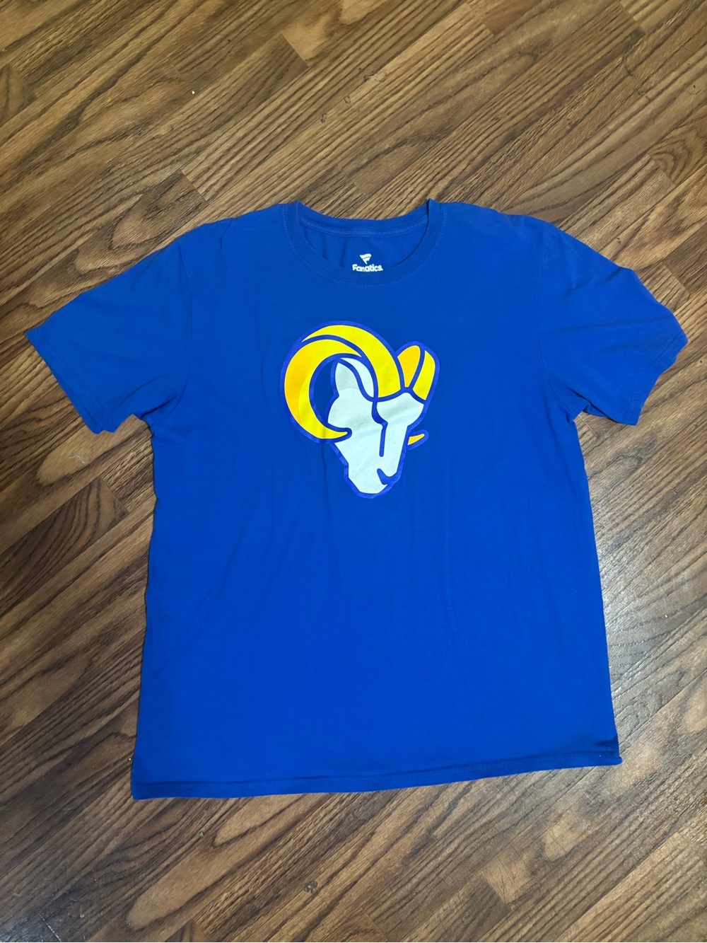 Fanatics Los Angeles Rams Logo Short Sleeve Crew Neck Tee* Large
